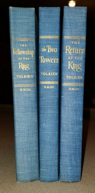 JRR TOLKIEN THE LORD OF THE RINGS RARE US FIRST EDITIONS AND A LOVELY SET 2