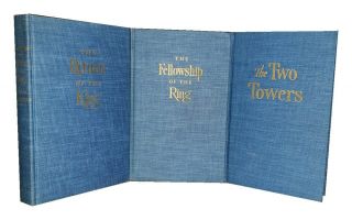 JRR TOLKIEN THE LORD OF THE RINGS RARE US FIRST EDITIONS AND A LOVELY SET 3