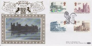 Gb Stamps Rare First Day Cover 1992 High Value Castles Caernarfon Benham 500