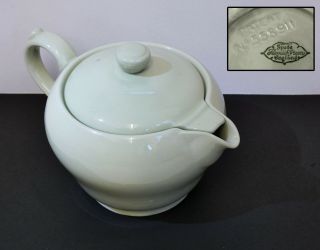 Rare Vintage Spode Flemish Green Small Teapot - Reg No: 558911.  Celadon Ceramic