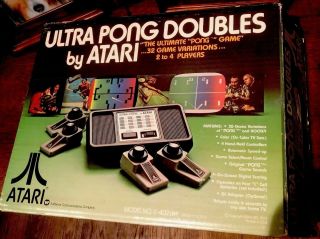 Atari Ultra Pong Doubles Model No.  C - 402 (d) Rare Video Game Console