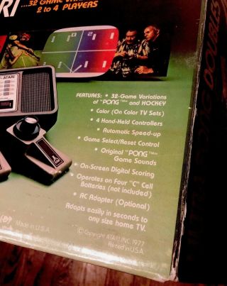 Atari Ultra Pong Doubles Model no.  C - 402 (D) Rare Video Game Console 2