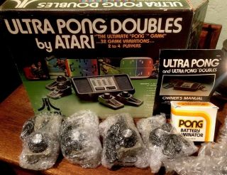 Atari Ultra Pong Doubles Model no.  C - 402 (D) Rare Video Game Console 3