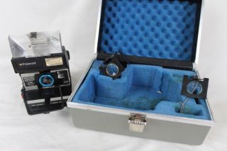 Rare Polaroid Dine Instant Close Up Portrait Camera Model Iv With Lenses & Case