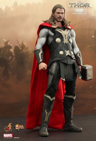 1/6 Hot Toys Mms224 Marvel Thor The Dark World Thor Masterpiece Figure