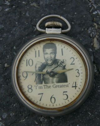 Muhammad Ali Vintage Pocket Watch 1960s 1970s " I 