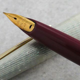 Vintage Rare Pilot Elite 1969 Pocket 18k Gold Fine Nib Fountain Pen From Japan