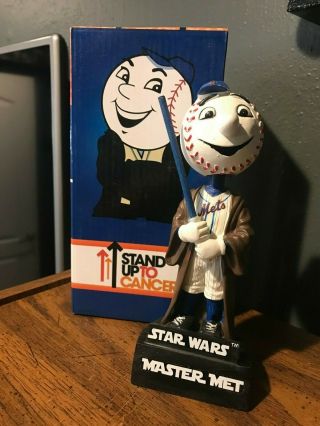 Master Met,  Mr.  Met Star Wars York Mets Bobble Head Extremely Rare Sga