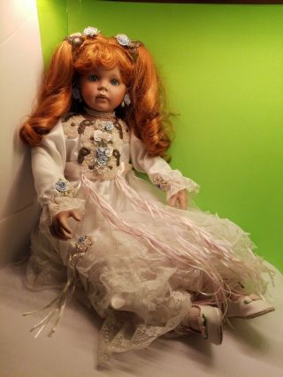 Rare - Donna Rubert And Rustie Sitting Doll 2002 - 26 " Height -