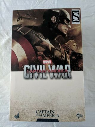 Sideshow Exclusive Hot Toys Mms 360 Captain America Civil War - Battling Version