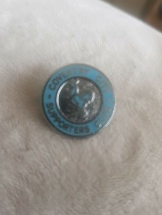 Rare Old Football Badge Coventry City Supporters Club Chrome Broochpin Fitting
