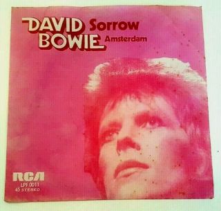 David Bowie Sorrow Amsterdam Single 7 " Chilean Press Ps Rare