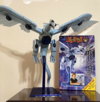 Yu - Gi - Oh Blue Eyes Shining Dragon Deluxe Model Kit 13 Statue 2003 Mattel Figure