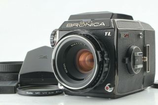 【rare 】 Bronica Ec Tl Ii 6x6 Film Camera,  Nikkor P 75mm F2.  8 From Japan 303