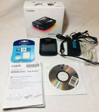 Rare Canon Vixia Mini - Hd Camcorder Wifi Recorder - Blogging/vlogging Camera