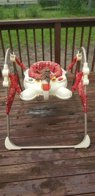 Fisher Price Deluxe Galloping Fun Jumperoo Extremely Hard To Find Vtg Rare Horse