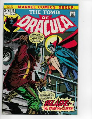 Tomb Of Dracula 10 Bronze Age 1st Appearance Blade Rare Key Movie