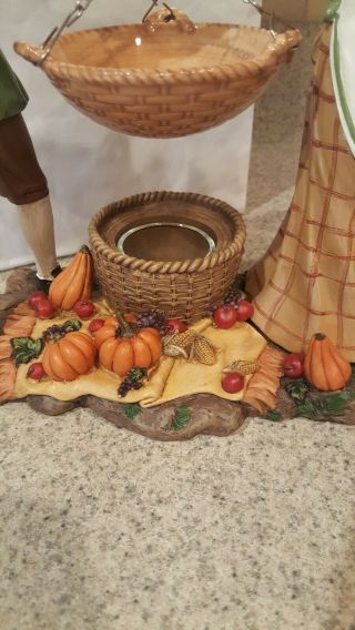 Rare Yankee Candle Thanksgiving Pilgrims Hanging Wax Melt Warmer 2
