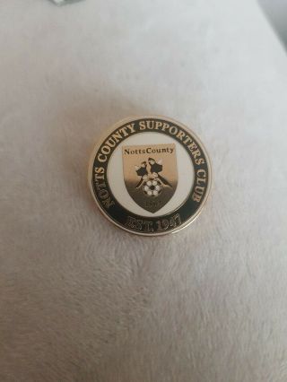 Rare Old Football Badge Notts County Supporters Club