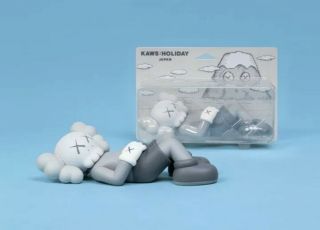 Kaws Holiday Japan 9.  5 Inch Grey Vinyl Figure In Hand Ready To Ship Limited