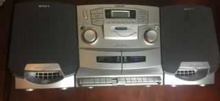 Sony Cfd - Zw755 Cd/radio/cassette Boombox Rare Collectible 100