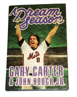 Gary Carter Hand Signed Autographed Book A Dream Season With Very Rare