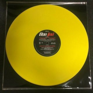 Bon Jovi Never Say Goodbye 12 " Yellow Vinyl Rare Plastic Cover