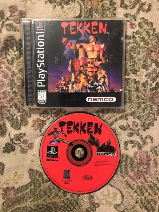Tekken Playstation 1 Ps1 Black Label Jewel Case Variant Rare Minty Shape