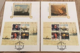 1985 Australia “terra Australis Early Navigators ” By Benham Silk Cover Rare