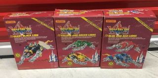 1985 Matchbox Voltron Lion Force Diecast 3 Box Set Rare