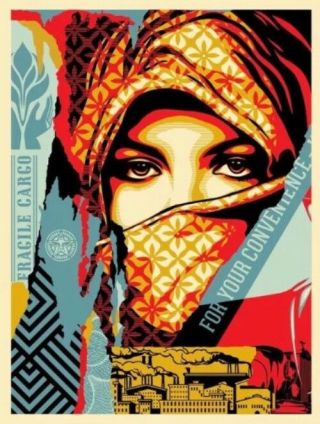Shepard Fairey Obey Giant Golden Future Signed Numbered Screen Print Rare