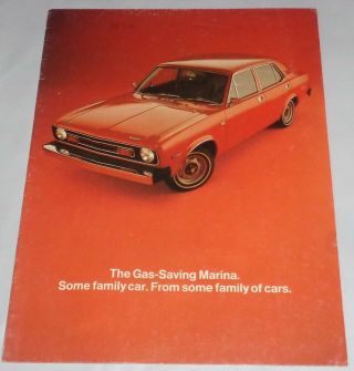 Rare 1974 Austin Marina British Leyland Red Car Dealer Brochure U.  S.  S/h