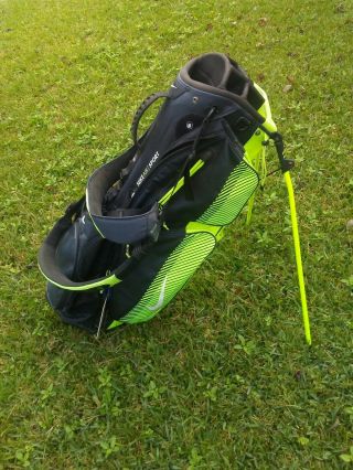 Rare Nike Air Sport Stand Bag (volt & Black) Golf