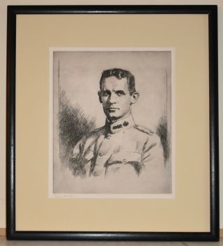 Listed American Artist Frank Weston Benson,  Signed Etching,  Rare
