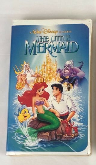 The Little Mermaid VHS & Cinderella Black Diamond Classic VHS Walt Disney Rare 2