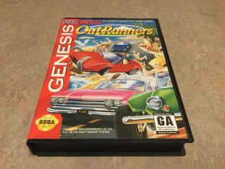 Outrunners (sega Genesis,  1994) " Rare " Authentic & Complete.