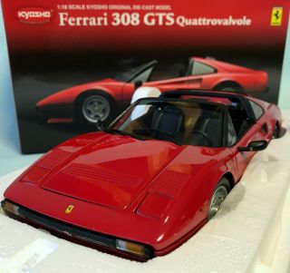 Rare 9567 Kyosho 1/18 Ferrari 308 Gts Qv Quattrovalvole Red 08184r