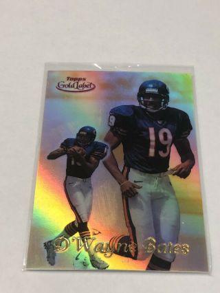 D’wayne Bates Chicago Bears 1999 Topps Gold Label Red Class 3 1/25 Rare