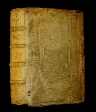 1574 Rare Latin Vellum Book - Cicero Philosophy - The Dream Of Scipio -