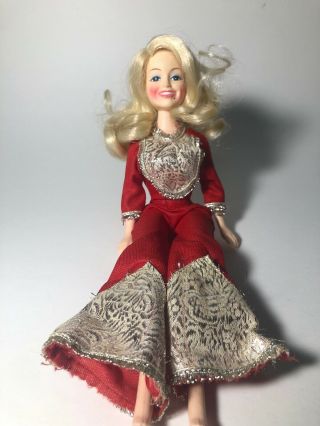 Dolly Parton Doll 1978 By Goldberger,  12 " Posable Doll In Red Outfit Vintage
