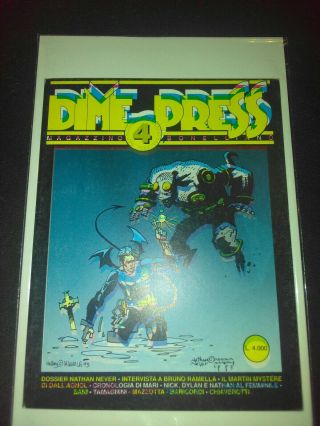 Dime Press (italian) 4 1st Hellboy Comic Book 1993 Error Printing Very Rare
