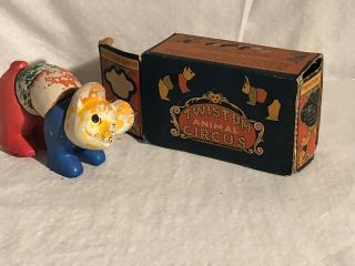1920s Twistums Toys Bear Rare Early Wooden Toy Schoenhut Style Circus