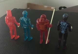 Vintage 1981 Tron Figures by Tomy - Tron,  Flynn,  Sark,  and Warrior FULL SET 3