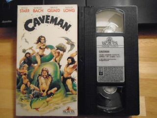 Rare Oop Caveman Vhs Film 1981 Ringo Starr Beatles Shelley Long Dennis Quaid