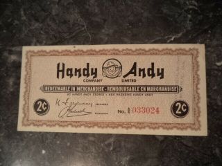 2 Cents Handy Andy Money Rare