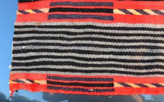 Rare Navajo Transitional 2nd Phase Chief ' s Design Baby ' s Blanket 18 