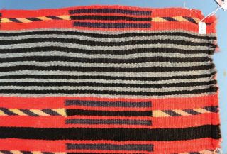 Rare Navajo Transitional 2nd Phase Chief ' s Design Baby ' s Blanket 18 