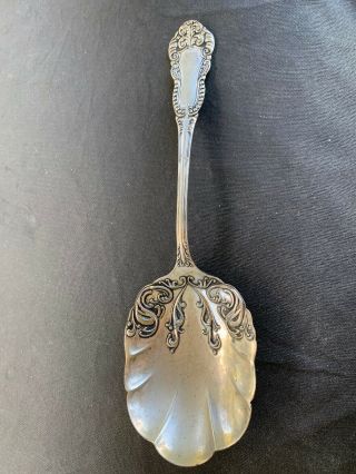 Vintage Benedict Mfg Co Silver Plate A1 Berry Sugar Serving Silver Plated Spoon