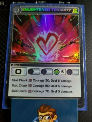 1x Chaotic Card Promo Enlightened Tenacity Foil Incredibly Rare