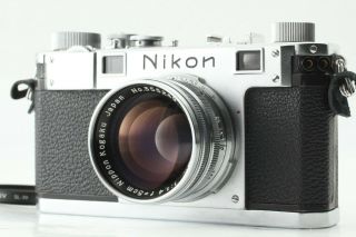 【rare Near,  】nikon S Rangefinder Film Camera W/ 50mm F1.  4 From Japan
